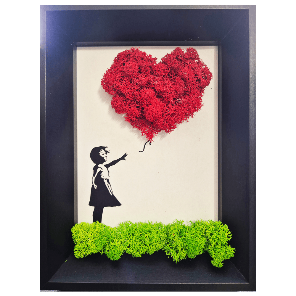 Banksy Balloon Girl Felpa Con Cappuccio - Felpa Unisex, 50% Cotone, Colori Cachi, Grigio Chiaro O Bianco, Taglie S-XXL, Tasca A Marsupio, Stampa Ufficiosa